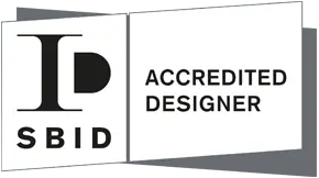 Society of British and International Interior Design (SBID) Accredited Designer logo.