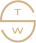 The Space Whisperer gold logo symbol.