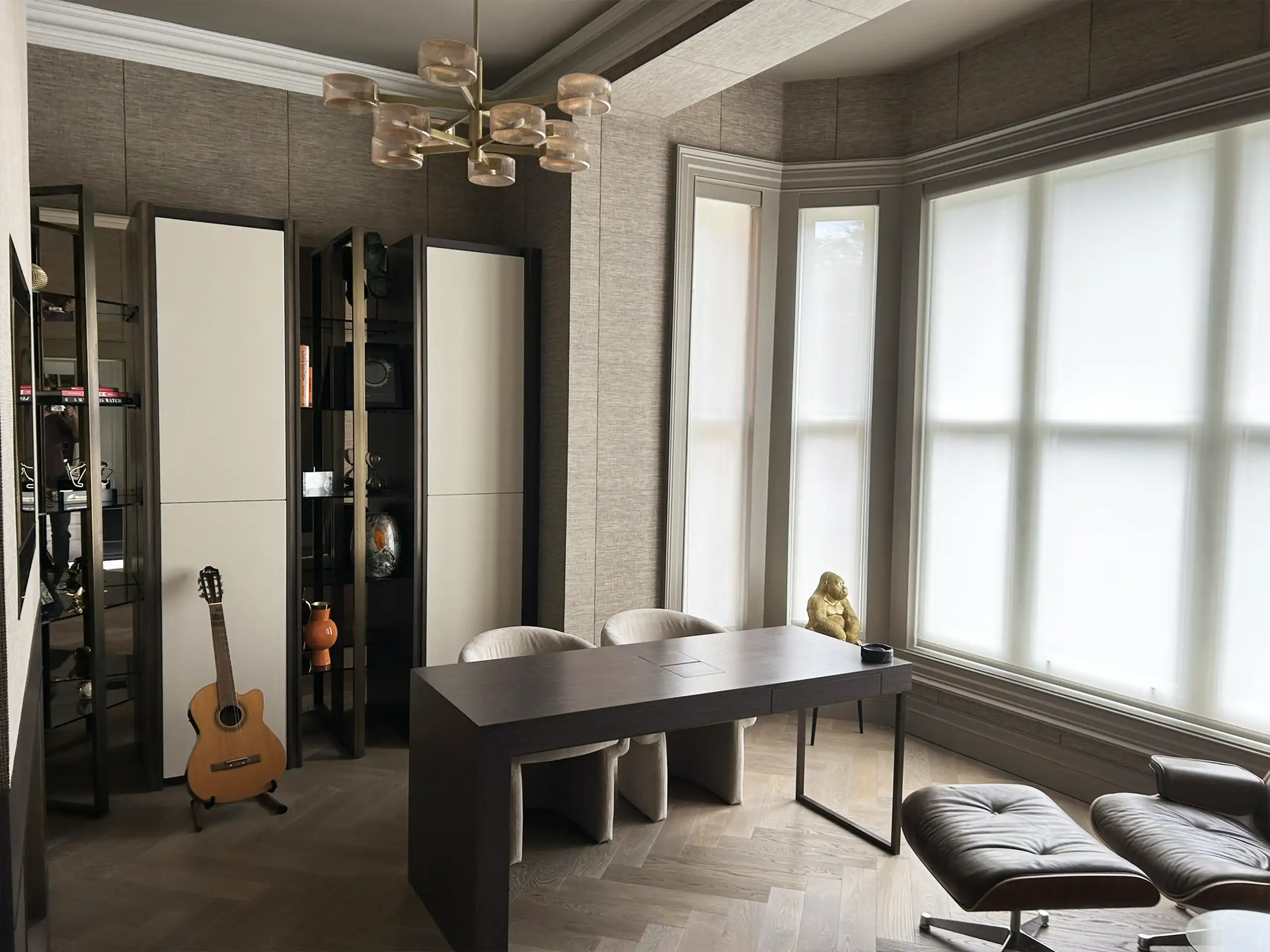 Elegant bespoke home office design