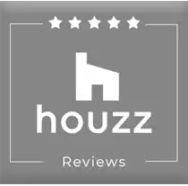 Houzz 5-star reviews badge for The Space Whisperer showcasing excellence in interior design services.