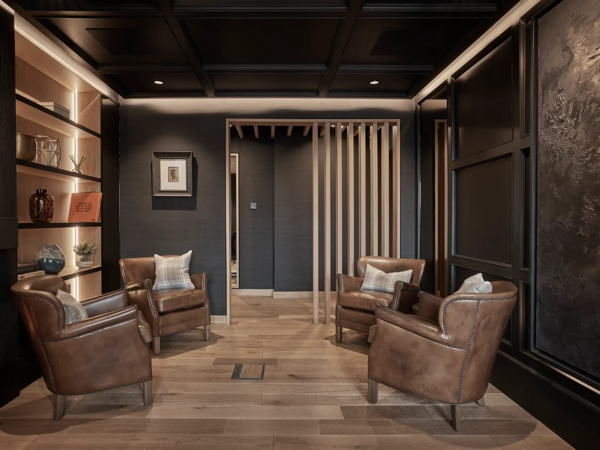 Social lounge interior design at The Colony Alderley Edge office